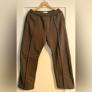 Unisex Denim & Flower by Ricky Singh Dark Grey Relaxed Sweatpants - Size M